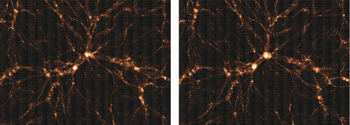 科学者たちは、宇宙における物質の分布の新しい地図を提示しました 